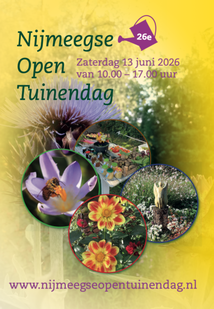 Poster Nijmeegse Open tuinendag 2026